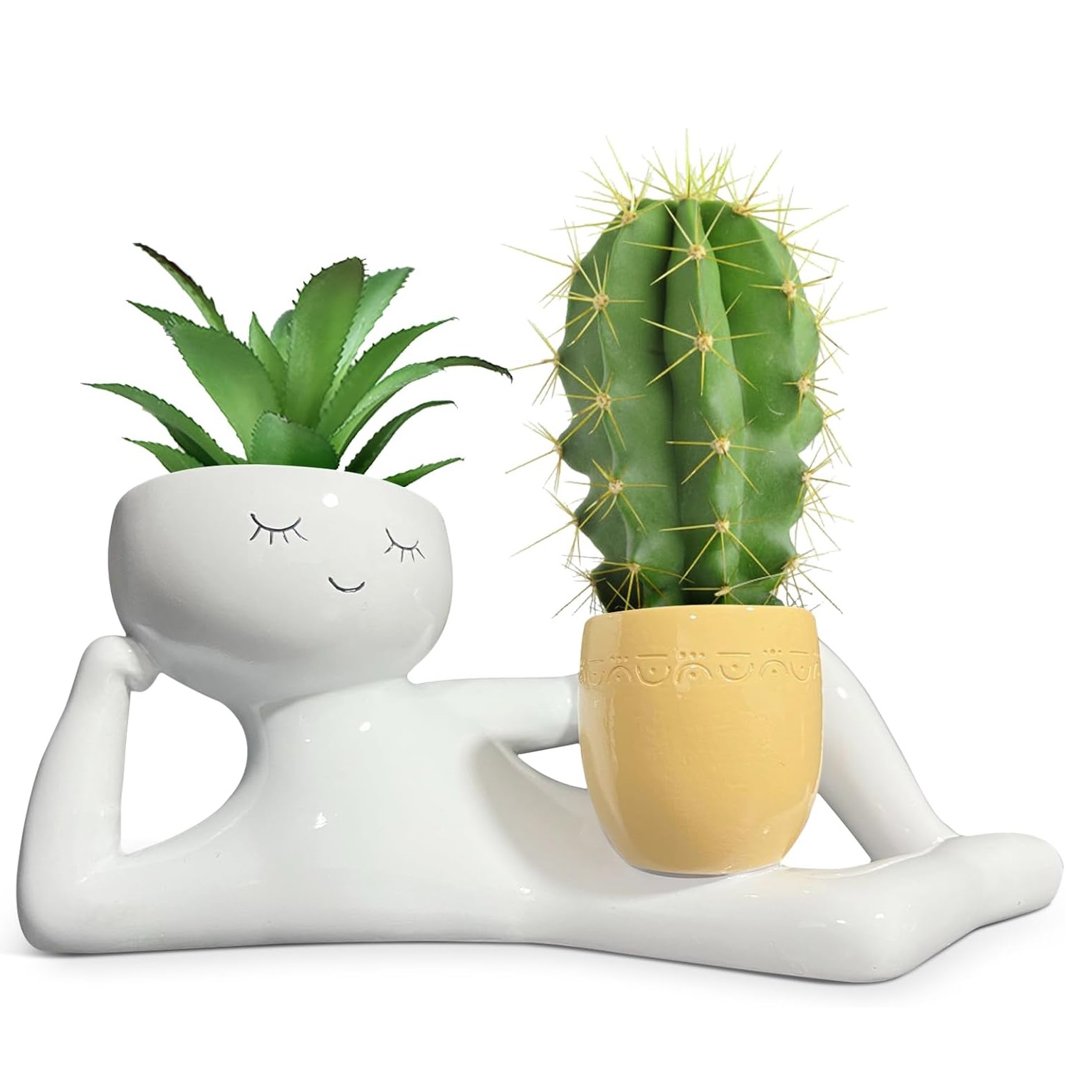 Cactus Mix Pot - Lazy Little Guy Planter Unieke plantenbak