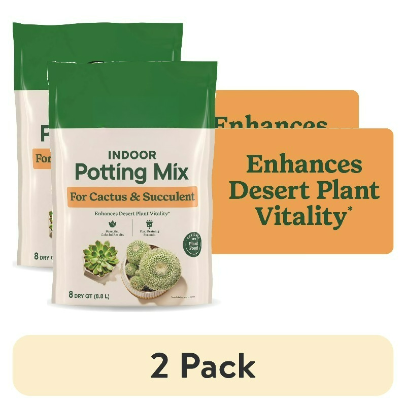 Cactus Mix Pot - (2-pack) Indoor potgrondmix voor cactussen en