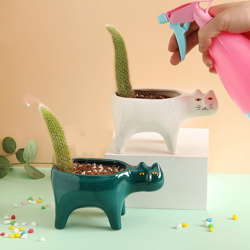 Leuke Kat Keramische Tuin Bloe - Cactus Mix Pot recensie en prijs